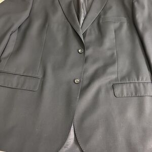 Joseph & Feiss Gold 100% Wool Gray Solid Blazer Sport Jacket Size 48R